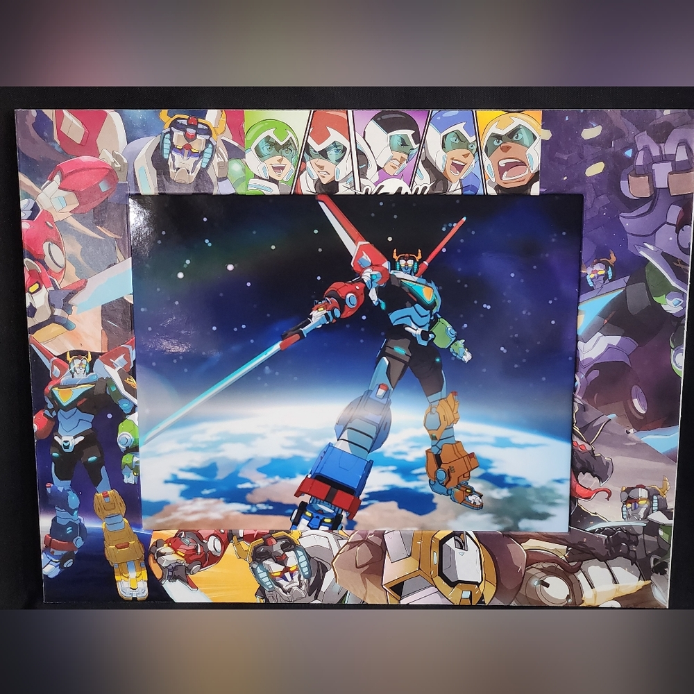 Voltron Legendary Defender Custom Matted Photo